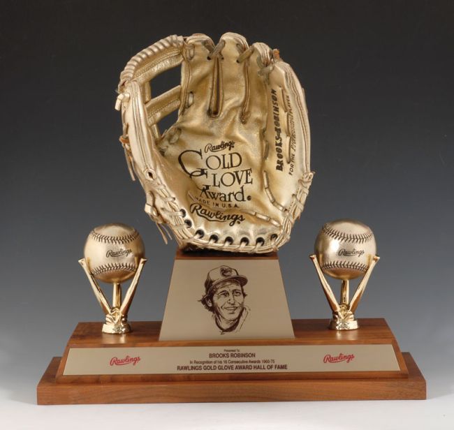 1991 Gold Glove Award Brooks Robinson
